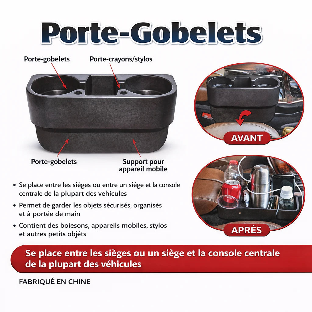 SMG-0117 Porte boisson / objet noir