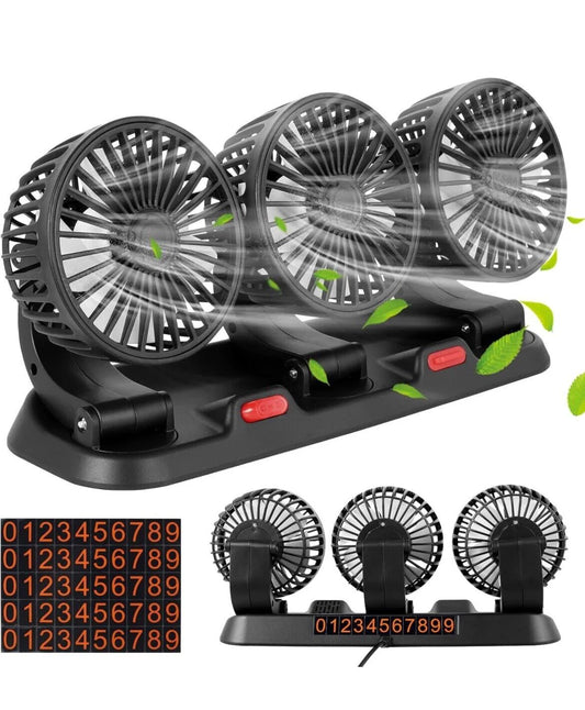 SMG-F3 Ventilateur triple tête 12v