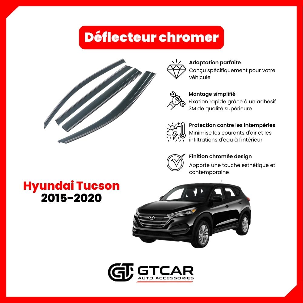 Déflecteur chrome Hyundai Tucson 2015-2020