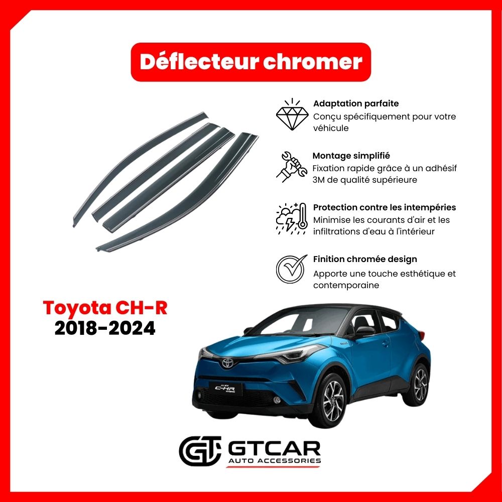 Déflecteur chrome Toyota CH-R 2018-2024