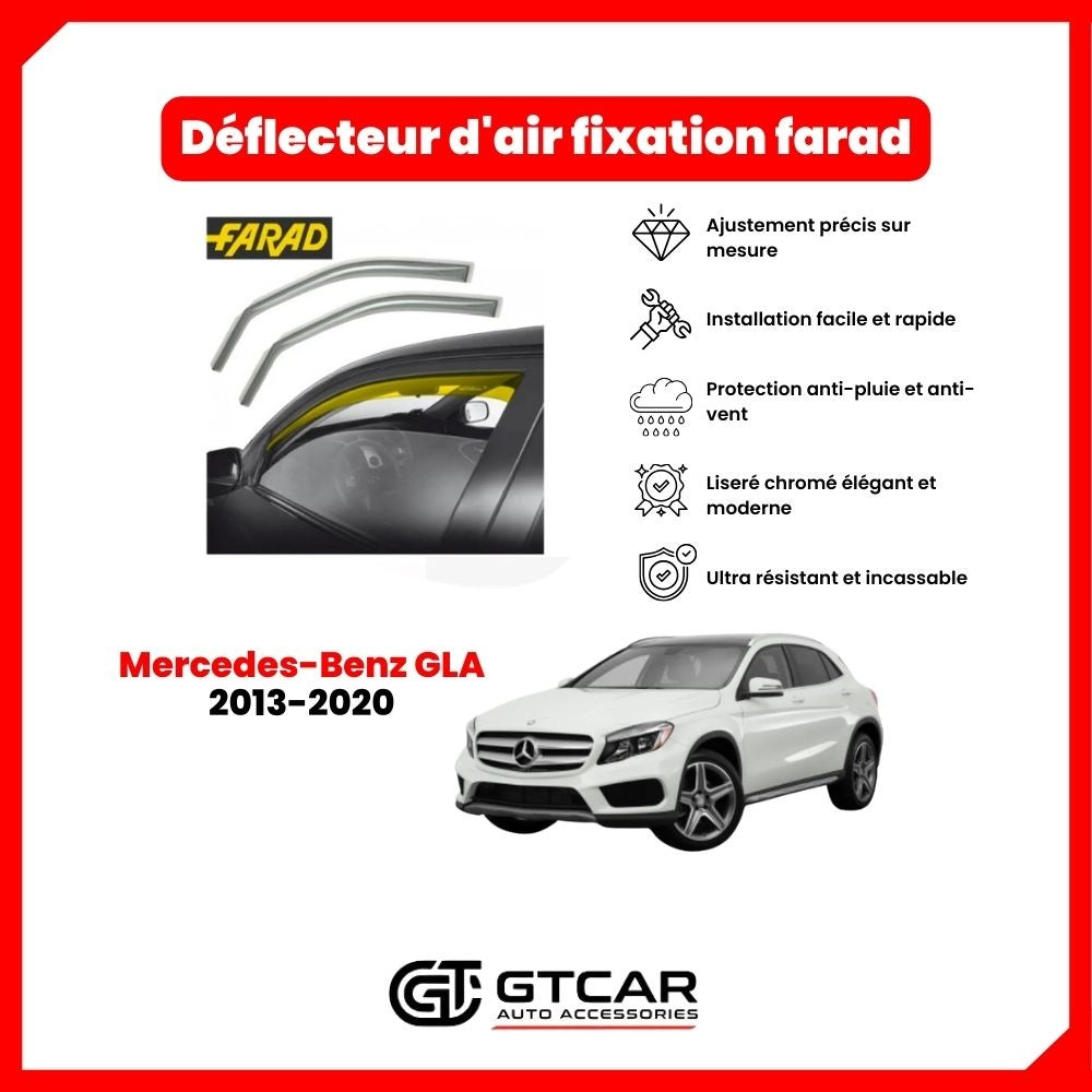 Déflecteur d'air fixation farad 2piece Mercedes-Benz GLA 2013-2020