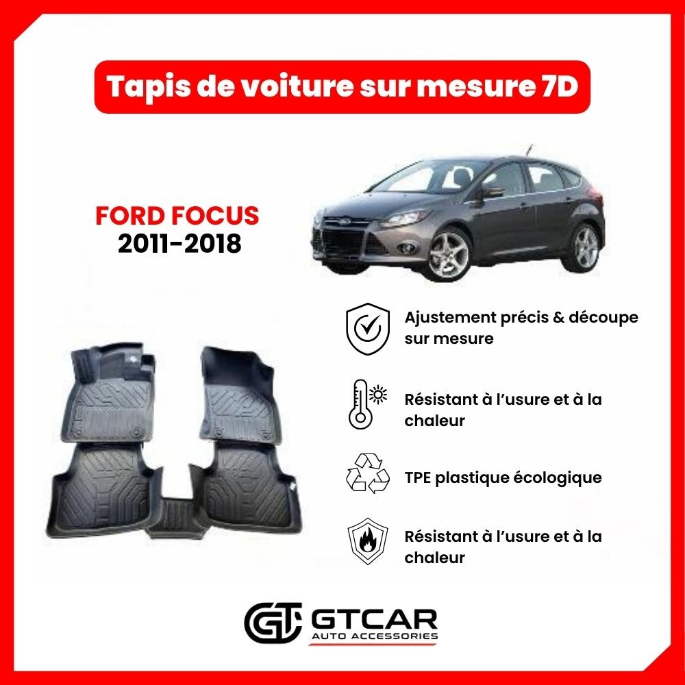 Tapis sur mesure 7D FORD FOCUS 2011-2018