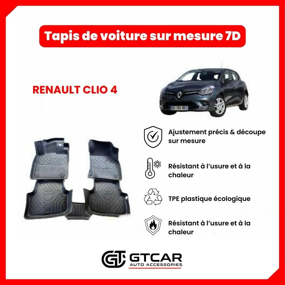 Tapis sur mesure 7D RENAULT CLIO 4