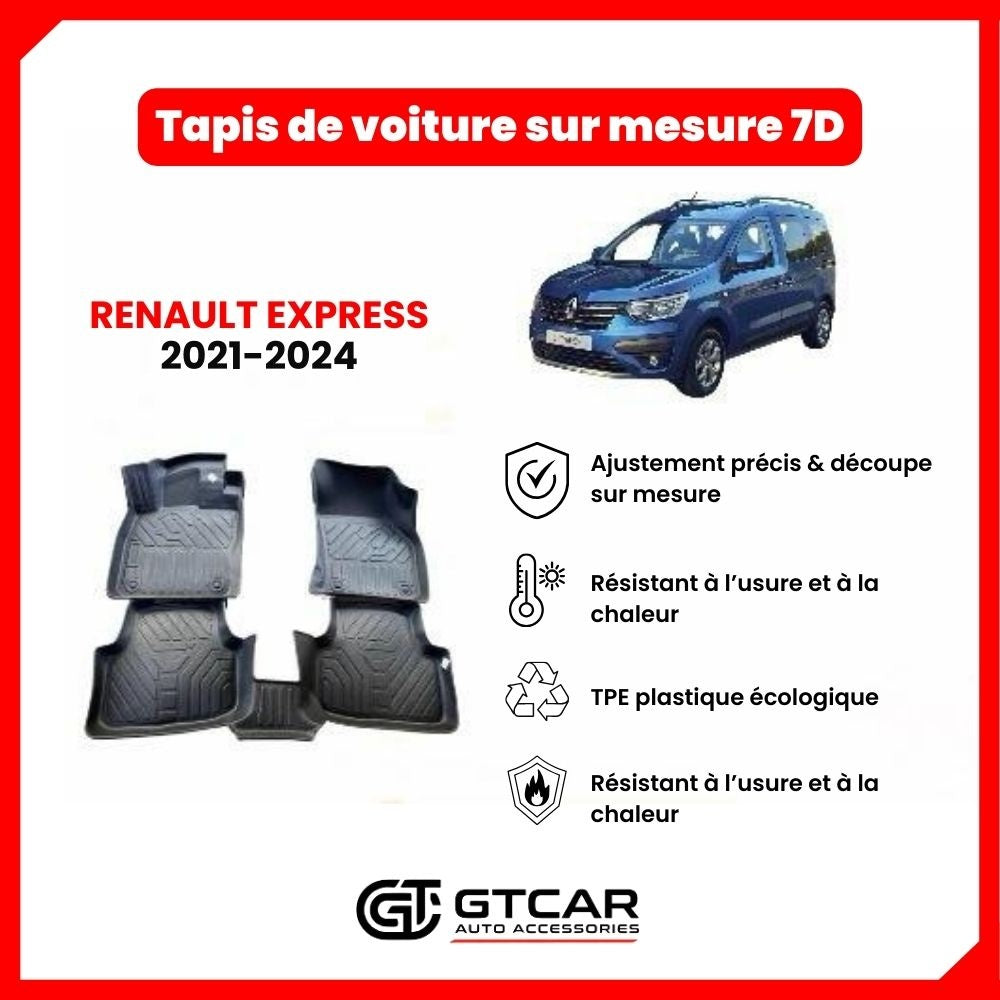 Tapis sur mesure 7D RENAULT EXPRESS 2021-2024
