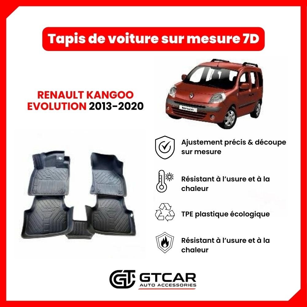 Tapis sur mesure 7D RENAULT KANGOO EVOLUTION 2013-2020