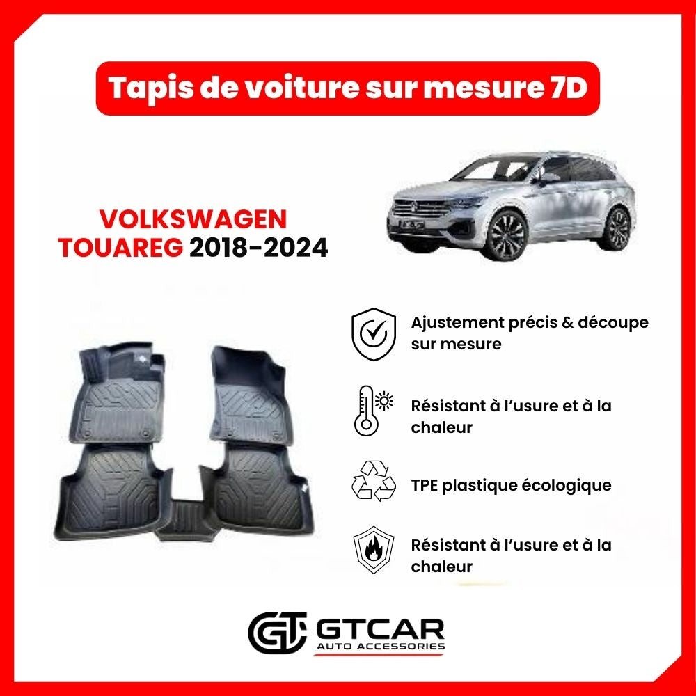 Tapis sur mesure 7D VOLKSWAGEN TOUAREG 2018-2024