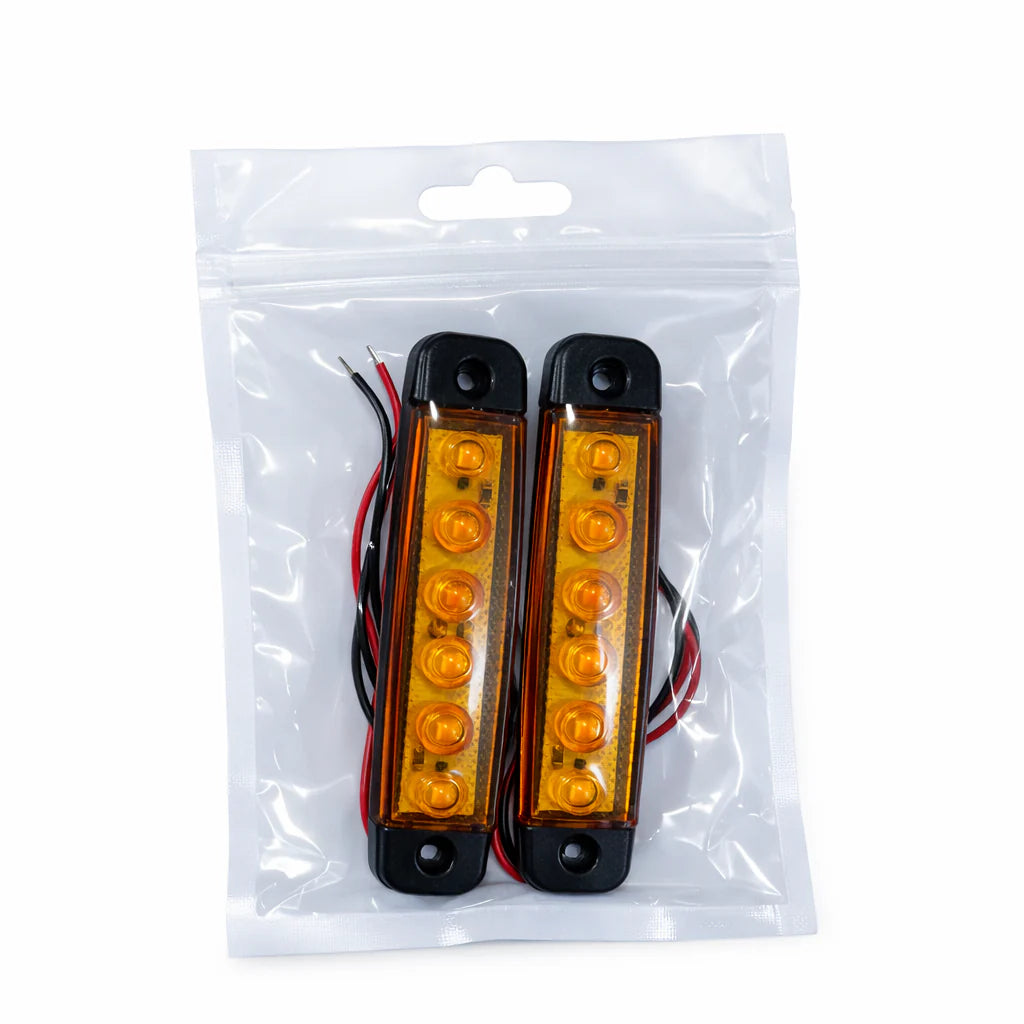 SMG-6LED 2 Feux de position 6LED PVC Orange