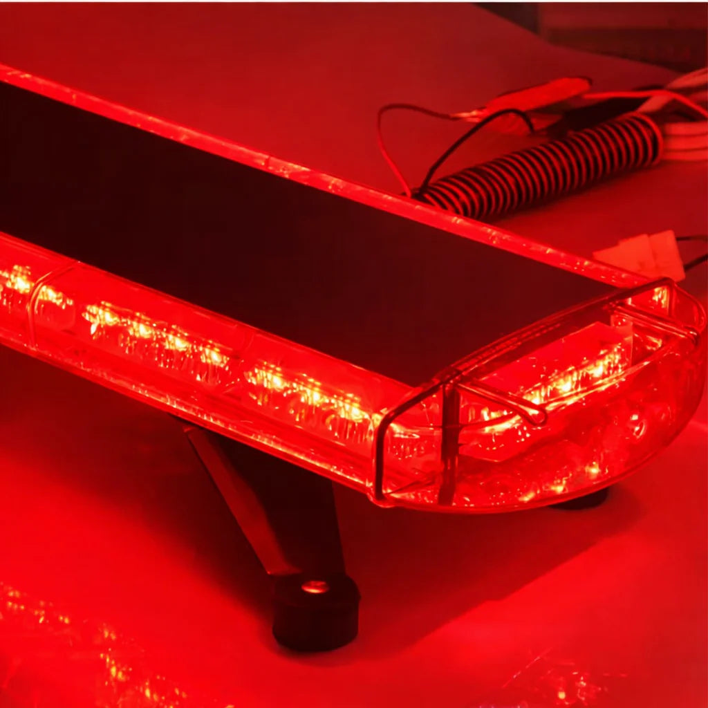TBD-8400-88LED/ Feux tournant 1,20M sans alarm 12V rouge