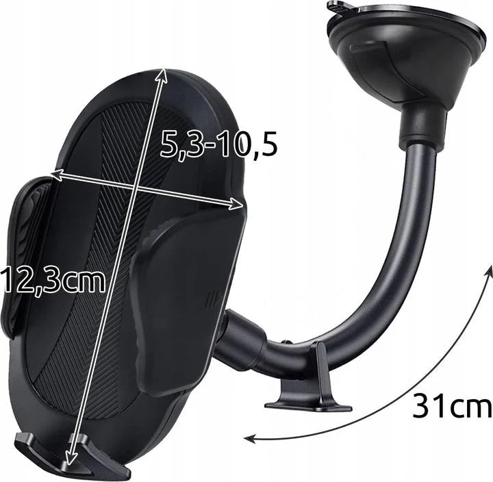 JS-062-A Porte téléphone ventouse carbone