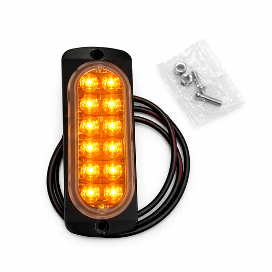 SMG-12LED Feux de gabarit 12LED ABS strobo Orange