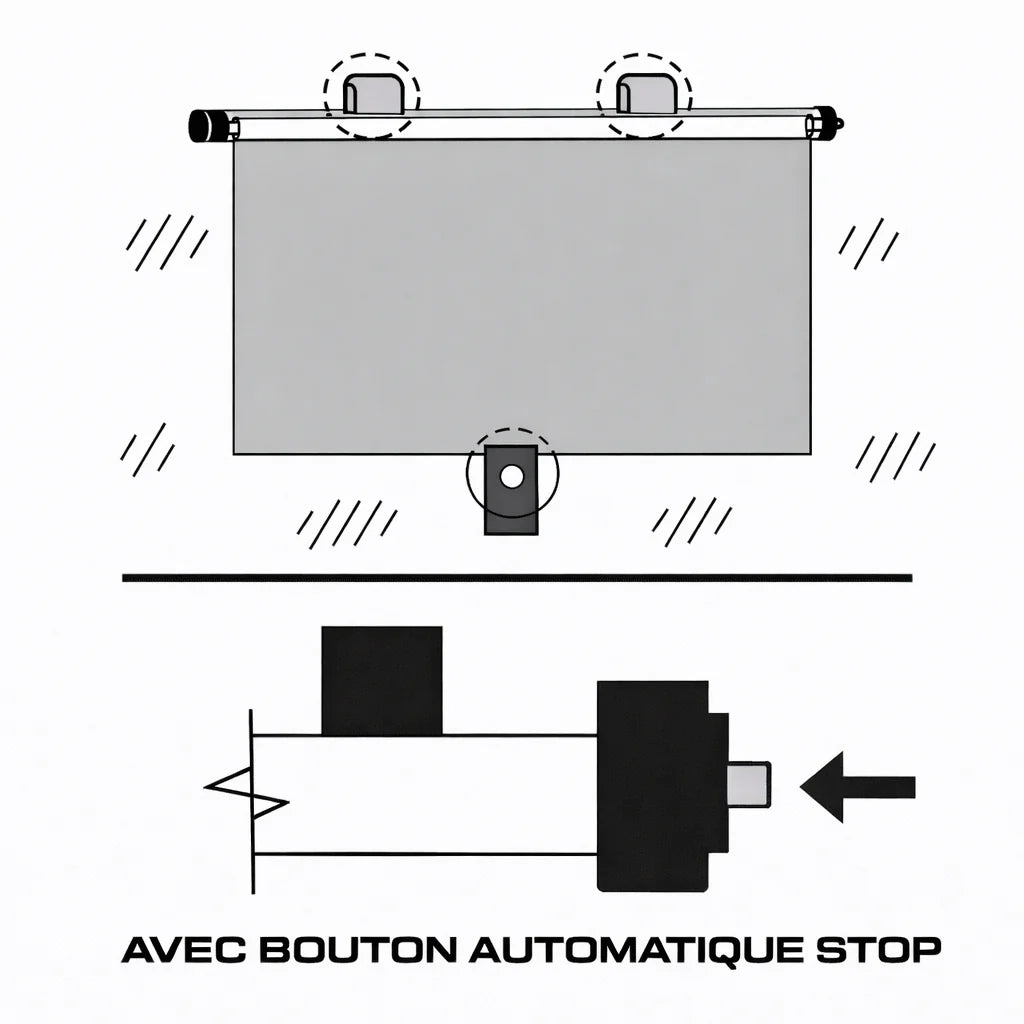 SG-66652 Rideau arrière ventouse 48cm