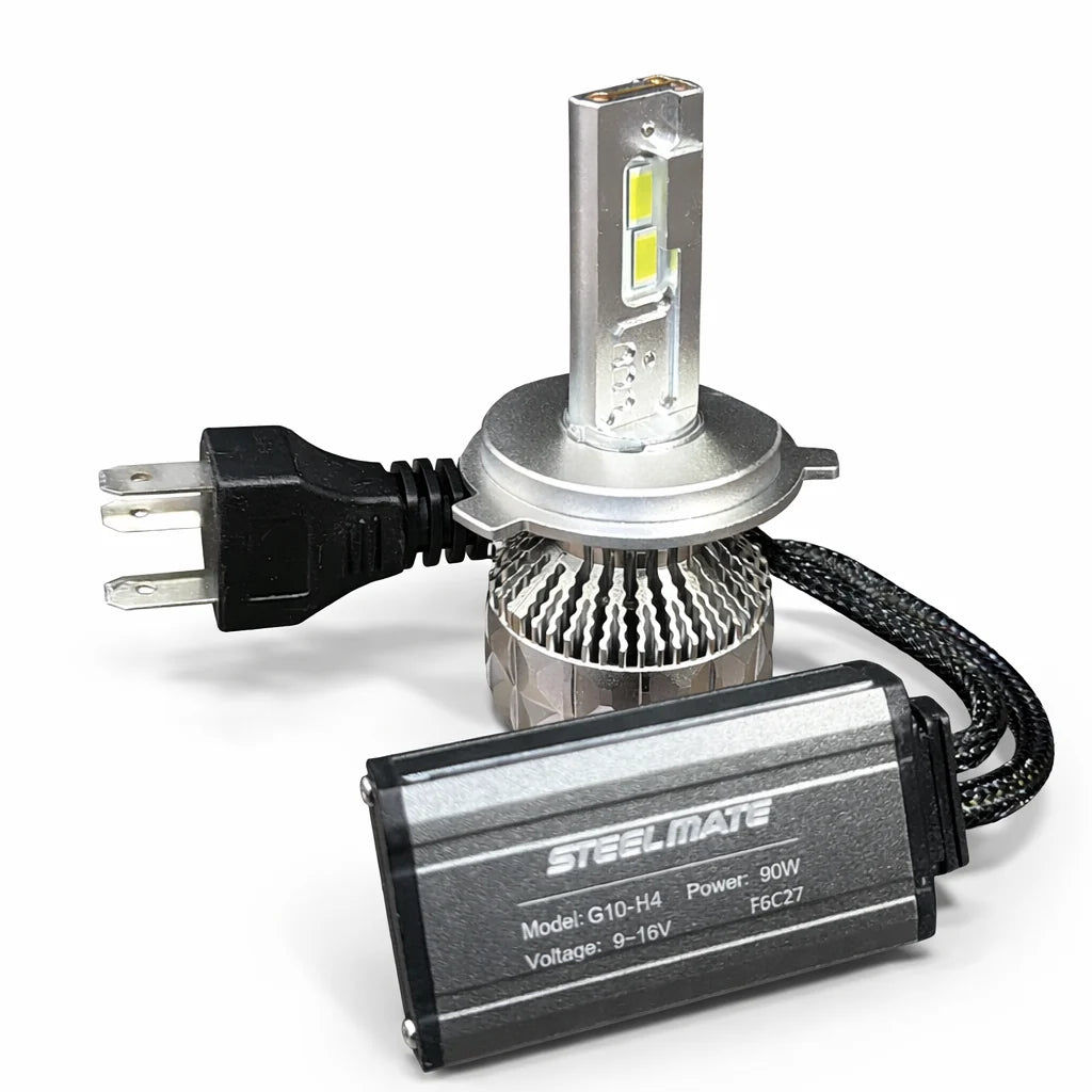 Turbo LED Steel mate G10 H4