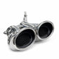 HJ-W203LH Embout d'échappement chromer style mercedes-benz w203