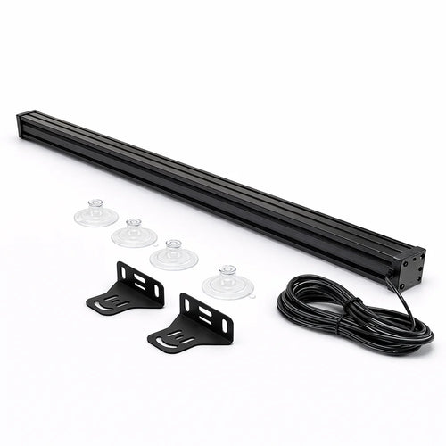 628-10Y Barre strobo 10 LED Orange 58CM 12V 24V