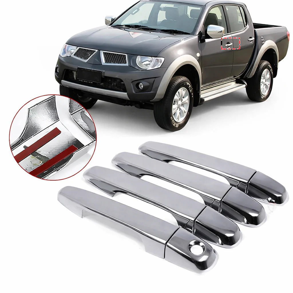 4 Cache poignee chromer Mitisubishi l200 triton 2005-2015