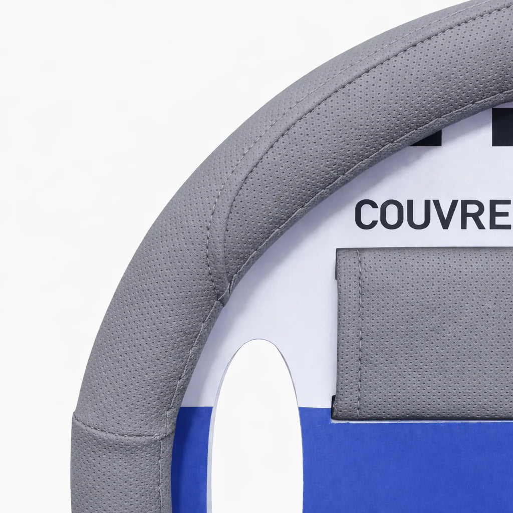 Couvre volant simili cuir + Cache ceinture 38CM