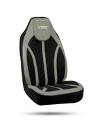 Housses de Sièges Auto Premiumen cuir – Compatibles avec Tous les Véhicules - Full grey