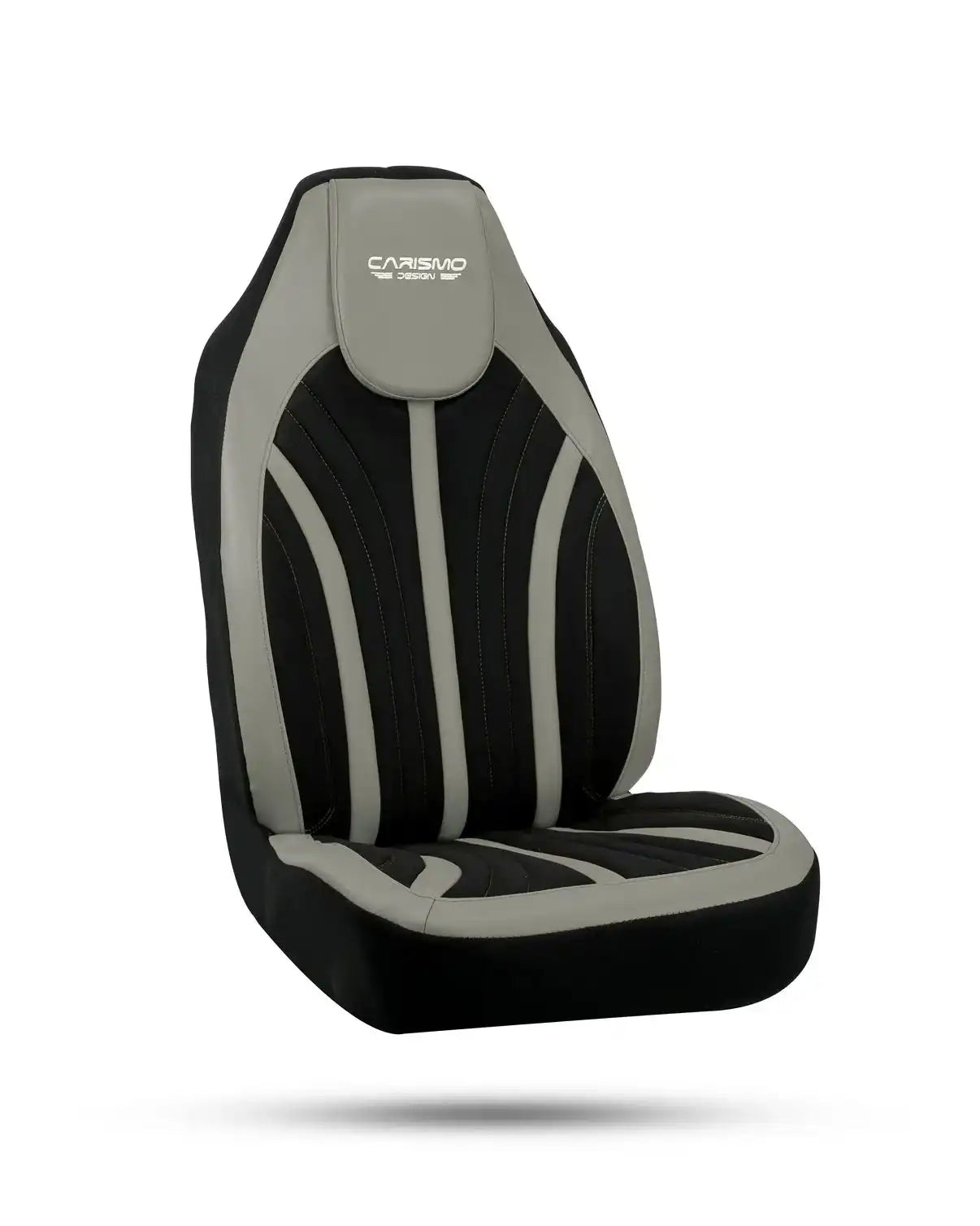 Housses de Sièges Auto Premiumen cuir – Compatibles avec Tous les Véhicules - Full grey
