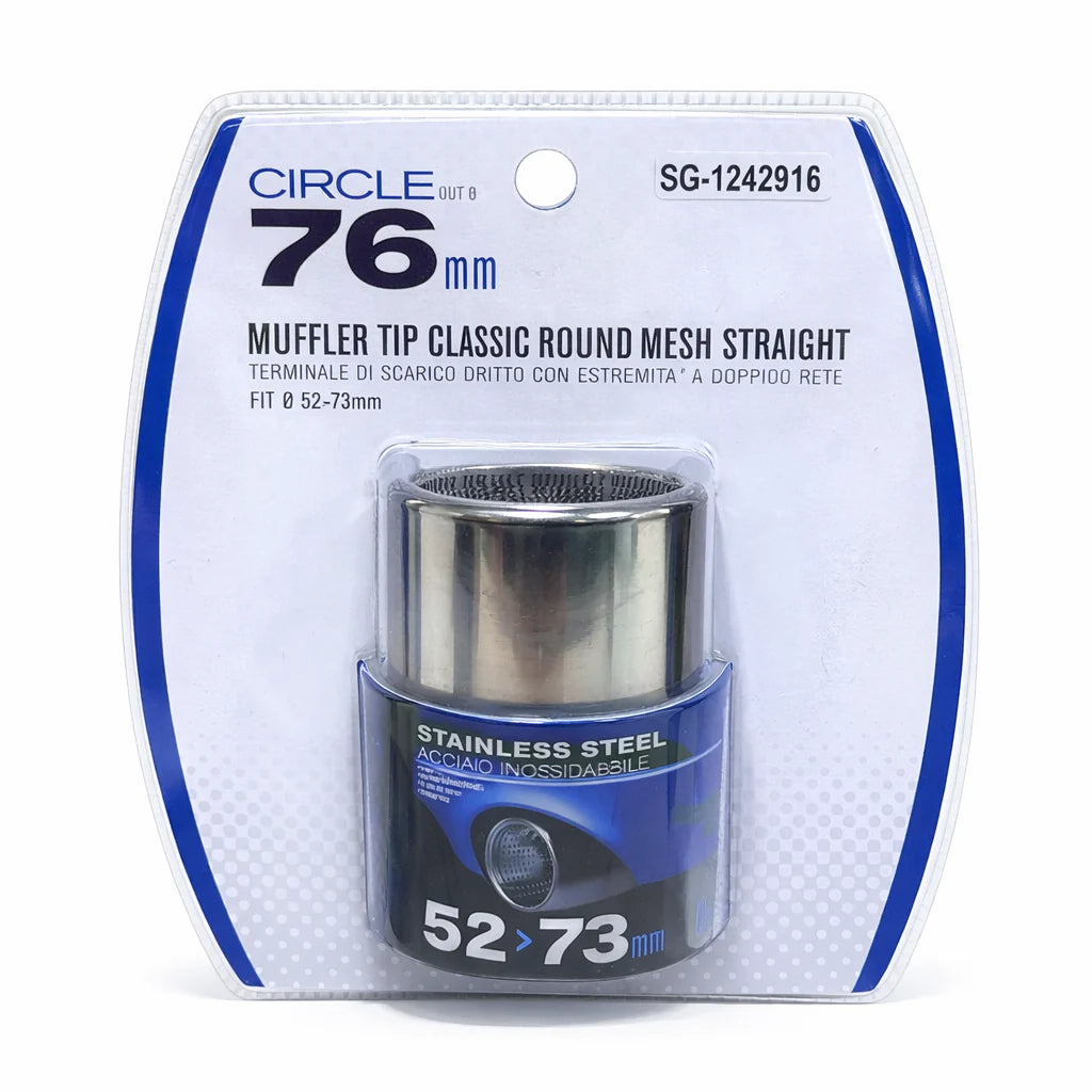 SG-1242916 Embout d'échappement inox 76mm