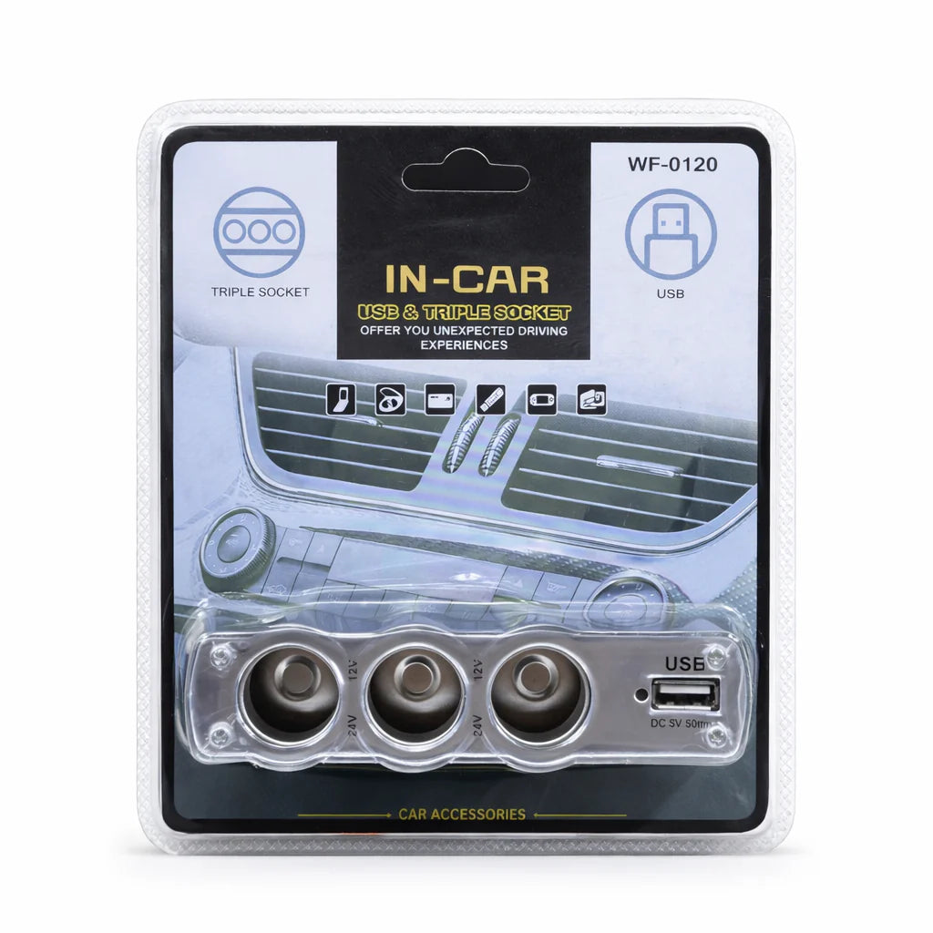 WF-0120 Triple allume cigarette + USB