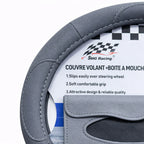 Couvre volant simili cuir + porte mouchoir