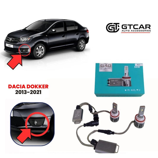 2 Turbo Led G40 pour phare secoure Dacia logan 2013-2019