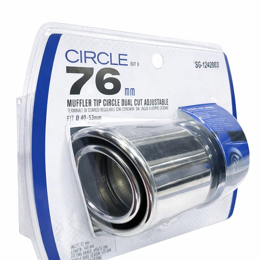 SG-1242903 Embout d'échappement inox 76mm