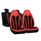 Housses de Sièges Auto Premiumen cuir – Compatibles avec Tous les Véhicules - Full red
