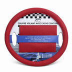 Couvre volant simili cuir + Cache ceinture 38CM