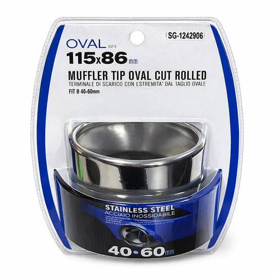 SG-1242906 Embout d'échappement inox 115mm x 86mm