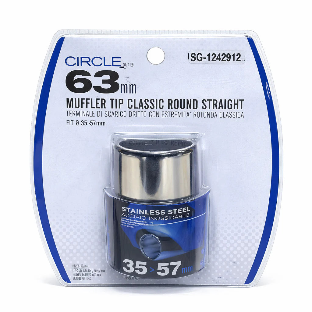 SG-1242912 Embout d'échappement inox 63mm