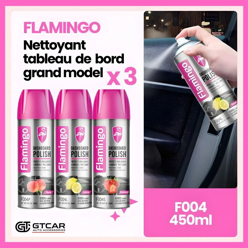 3 F004 Flamingo nettoyant tableau de bord grand model 450ML