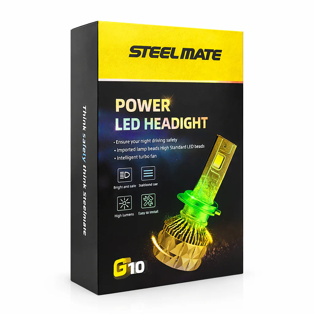 Turbo LED Steel mate G10 H4