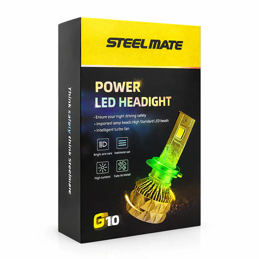 Turbo LED Steel mate G10 H4