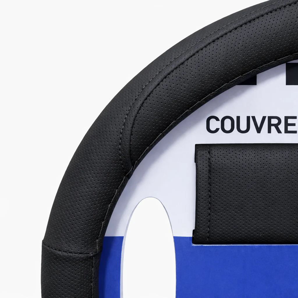 Couvre volant simili cuir + Cache ceinture 38CM