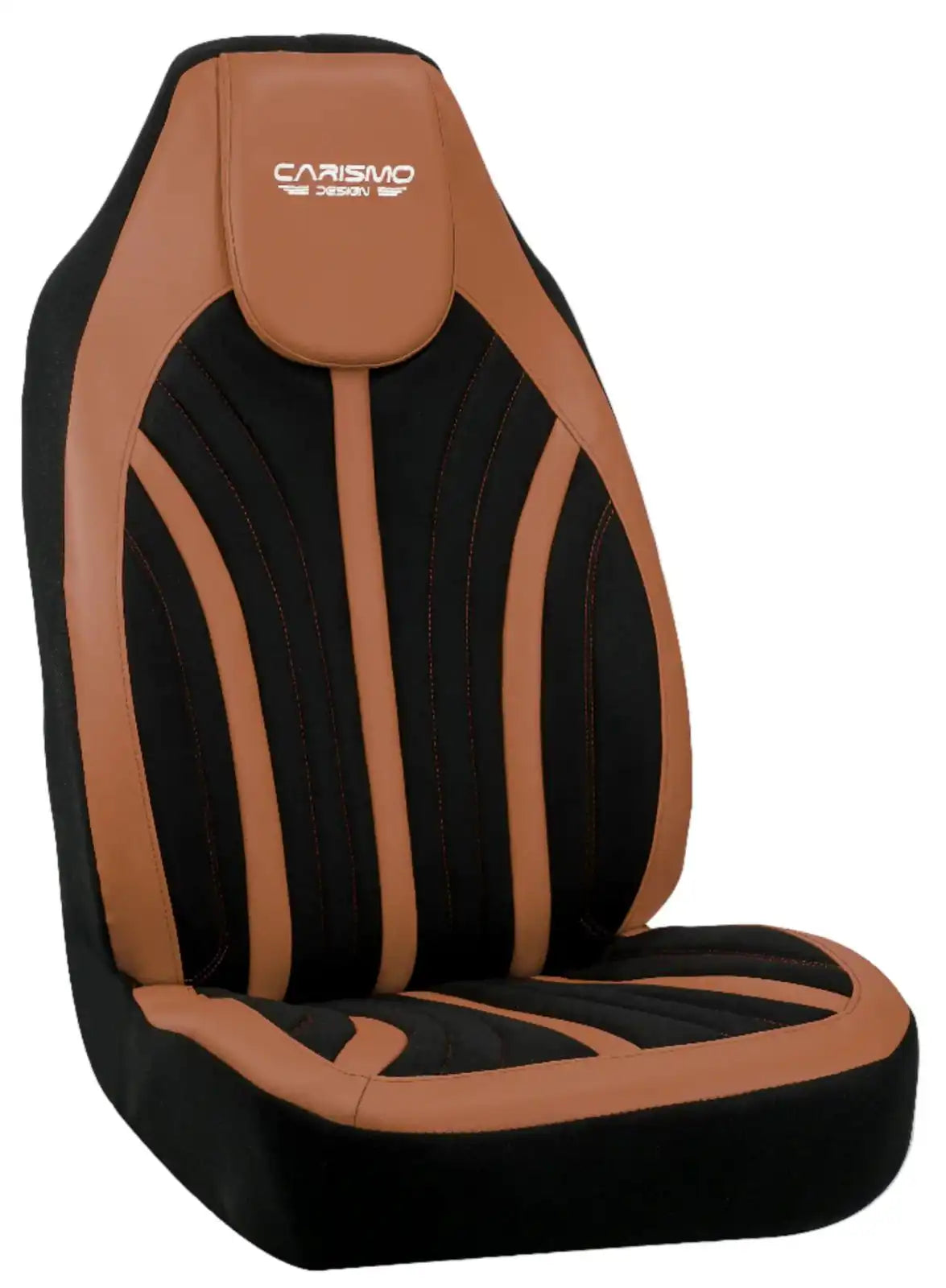 Housses de Sièges Auto Premiumen cuir – Compatibles avec Tous les Véhicules - Full tabac