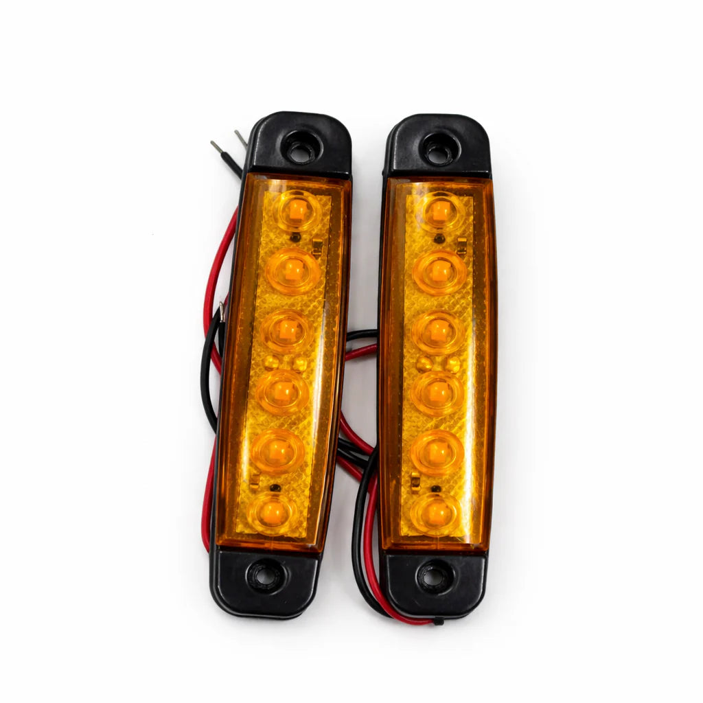 SMG-6LED 2 Feux de position 6LED PVC Orange