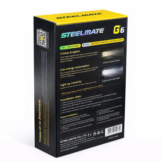 Turbo LED Steel mate G6 H7