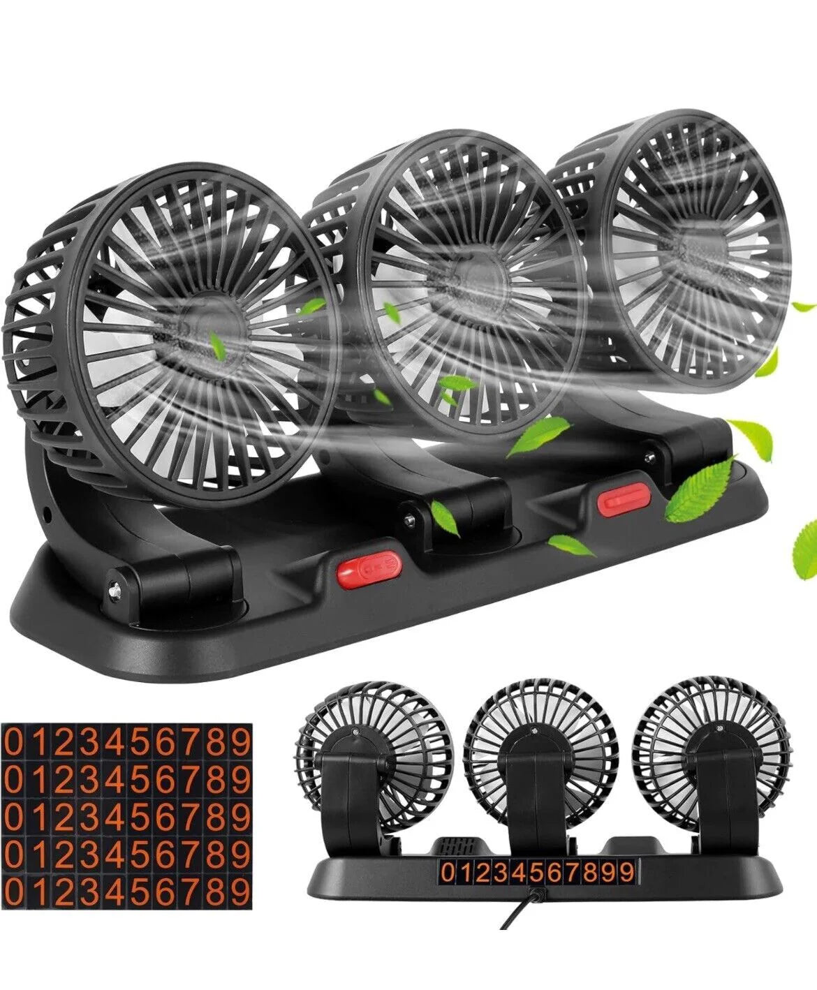 SMG-F3 Ventilateur triple tête 12v