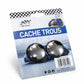 Cache trous chromer
