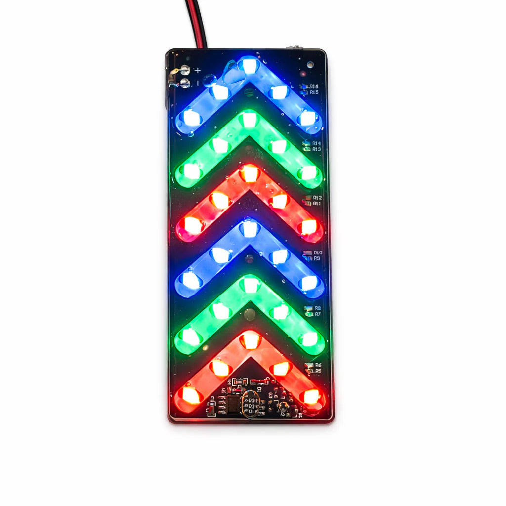 1210-6 Plaque 6LED Fleche 3 Couleur