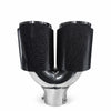AB-23-CB Embout d'échappement double sortie style carbone