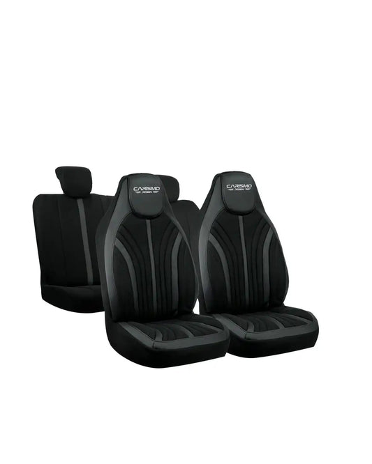 Housses de Sièges Auto Premiumen cuir – Compatibles avec Tous les Véhicules -Full black