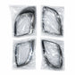 2 cache chrome feu rouge hyundai santafee 2009-2012