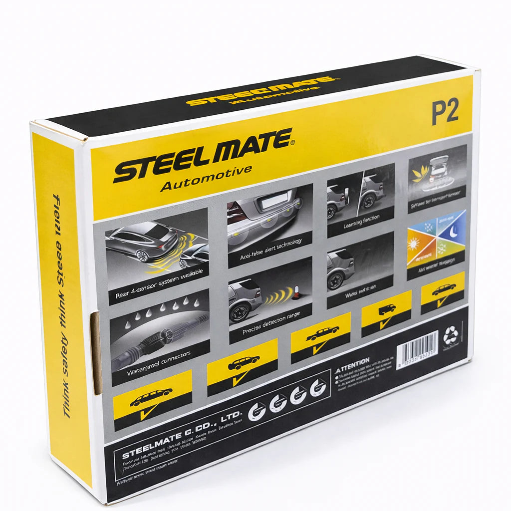 P2-BK Radar de recule noir steel mate