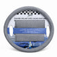 Couvre volant simili cuir + Cache ceinture 38CM