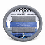 Couvre volant simili cuir + Cache ceinture 38CM