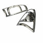 2 Cache feu rouge chrome isuzu D-max 2007-2012