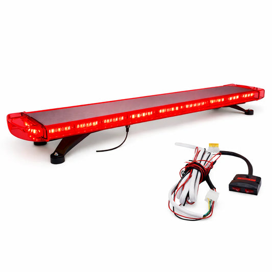 TBD-8400-88LED/ Feux tournant 1,20M sans alarm 12V rouge