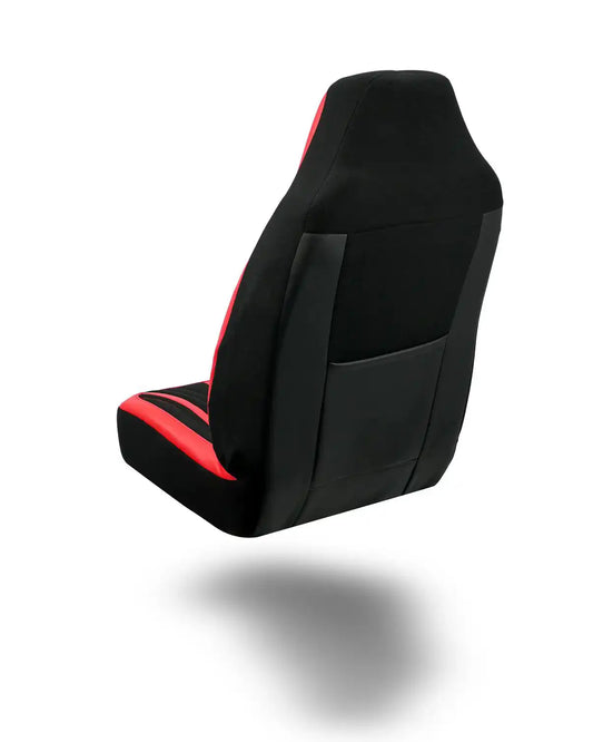 Housses de Sièges Auto Premiumen cuir – Compatibles avec Tous les Véhicules - Full red